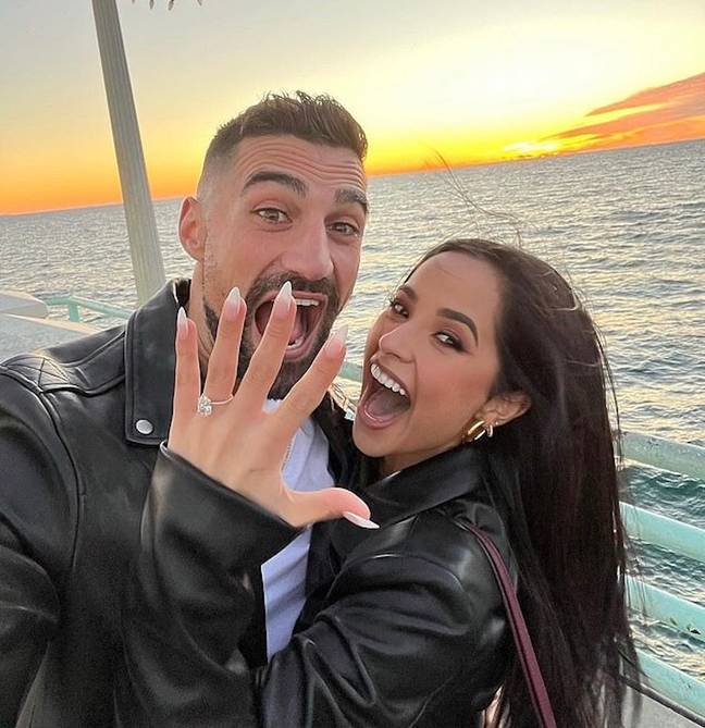 The couple got engaged last year. Credit: Instagram/@theylovedaboy