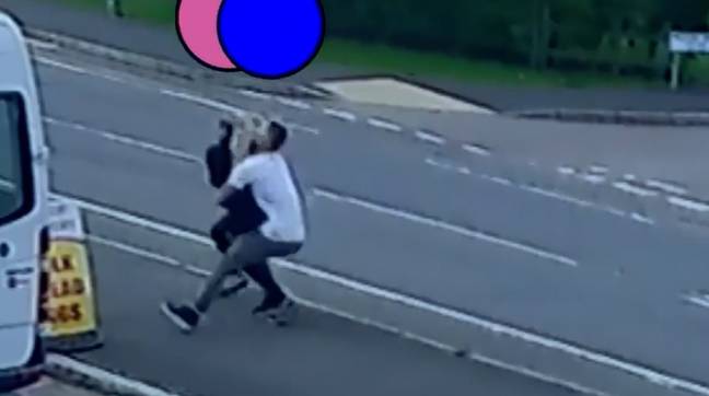 Horrific CCTV footage captured the moment she was bundled into a van by Chay. Credit: Channel 4