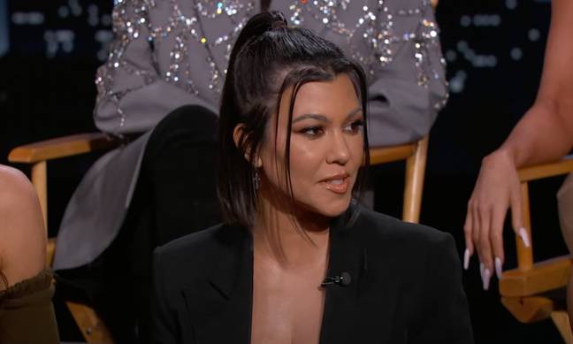 Kourtney discussed the wedding on Jimmy Kimmel Live (Credit: ABC)