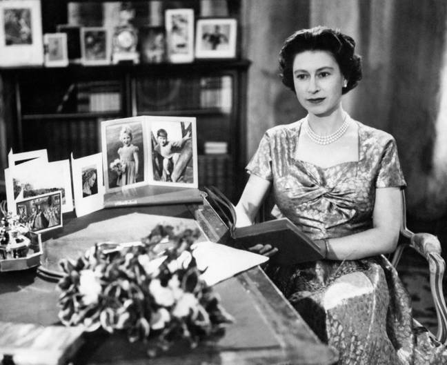 The Queen's Christmas Message was shown on TV for the first time in 1957. Credit: PA Images / Alamy Stock Photo.