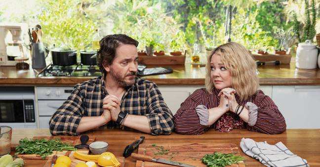 The series stars husband and wife duo Melissa McCarthy and Ben Falcone. (Credit: Netflix)