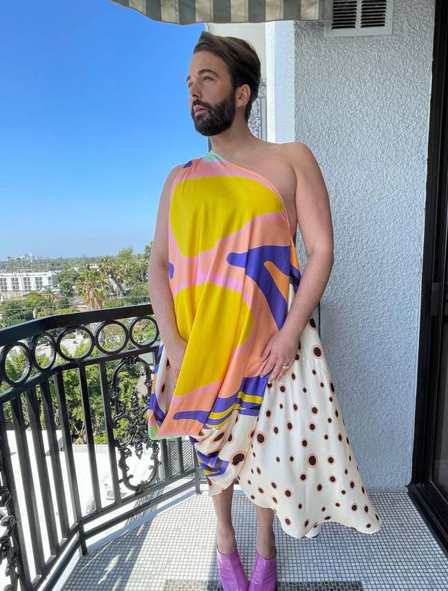 Jonathan Van Ness is known for often wearing - and absolutely rocking - dresses and skirts. Credit: Instagram/@jvn