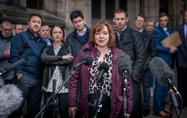 Sheridan Smith plays mum Sarah Sak who is seeking answers after her son was found dead (Credit: BBC)