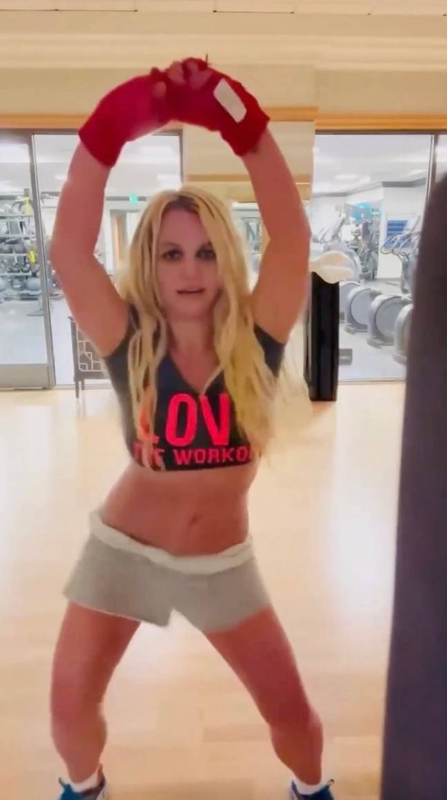 People raised concerns over Britney's recent video. Credit: @britneyspears/ Instagram