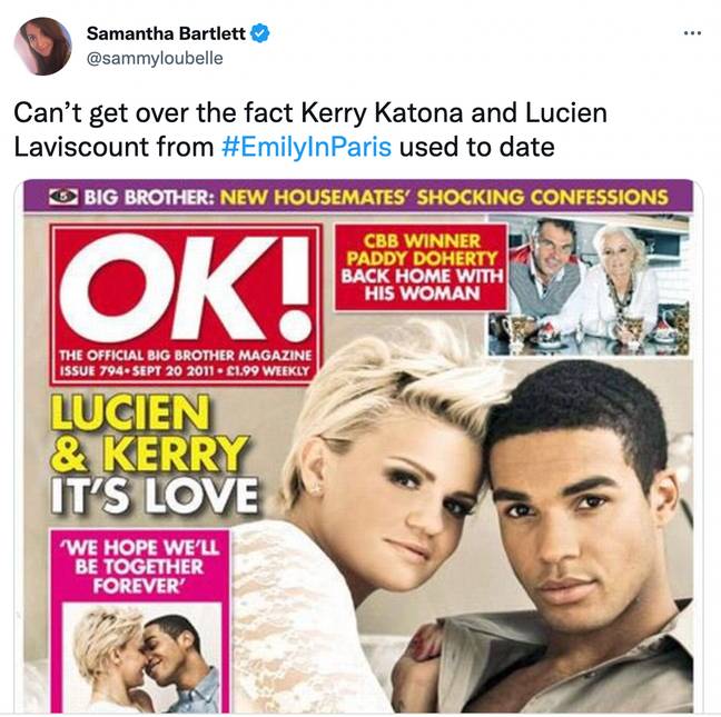 Fans have been stunned by Katona's relationship with Laviscount. Credit: @sammyloubelle/Twitter