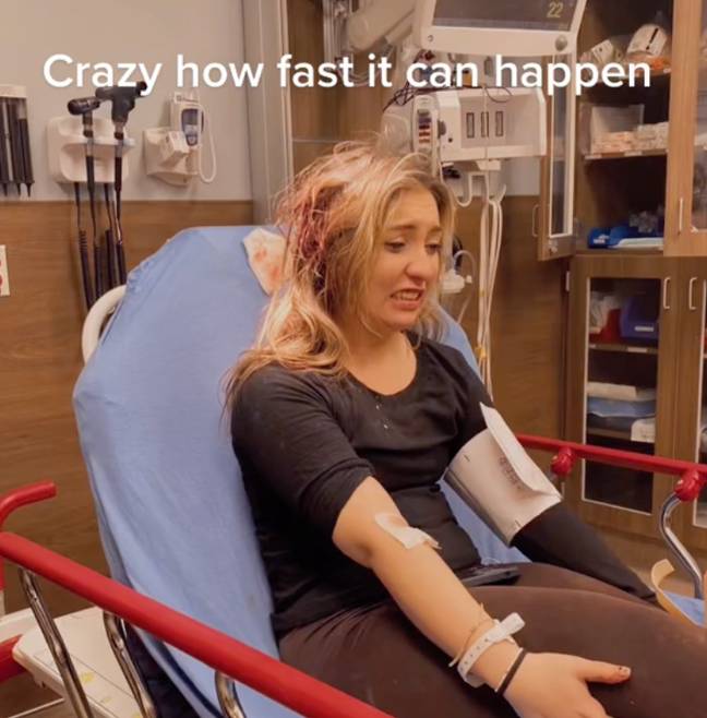 Paisley feels 'very lucky' her injuries weren't worse. Credit: TikTok/ @paisley.rileyyy