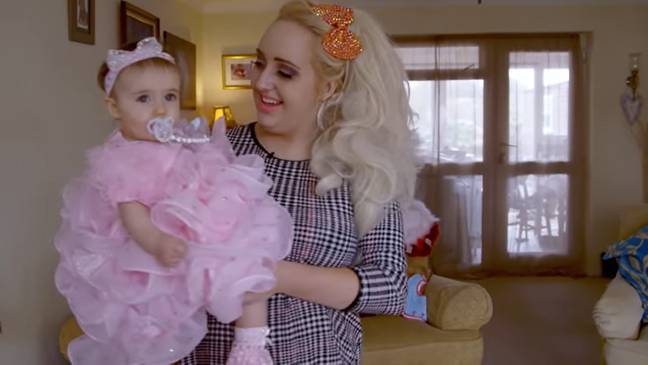 Carissa tries to make sure that her daughter wears designer clothes as much as possible. Credit: YouTube/Real Families 
