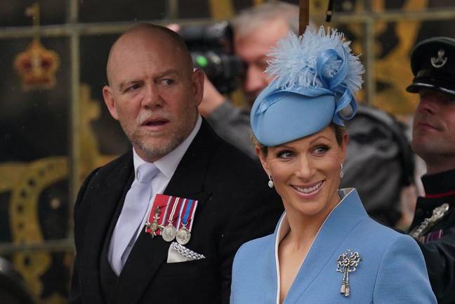Zara Tindall and husband Mike at the coronation of King Charles III. Credit: PA Images / Alamy Stock Photo
