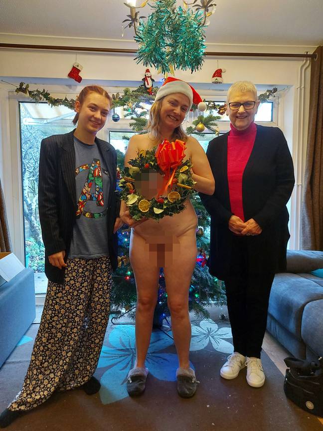 They have Helen’s mum and daughter with them on Christmas. Credit: Caters