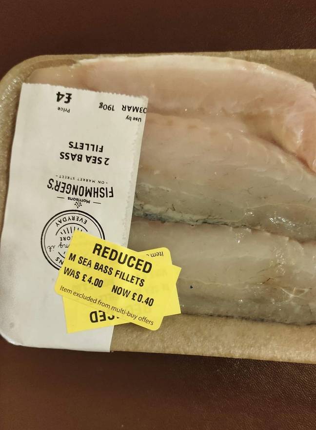 Sea bass for 40p! Credit: Caters