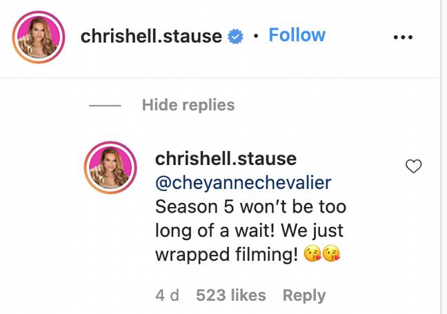 Chrishell has also teased when the show will hit Netflix (Credit: Instagram)
