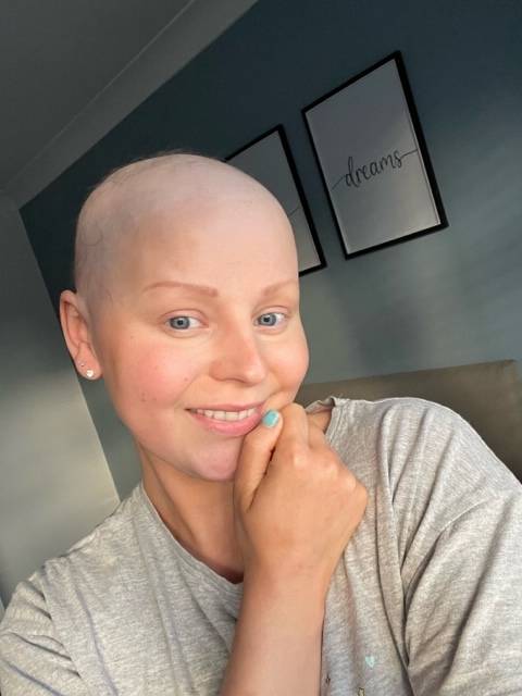 Oncology nurse Sophie was worried about losing her hair. Credit: Jam Press