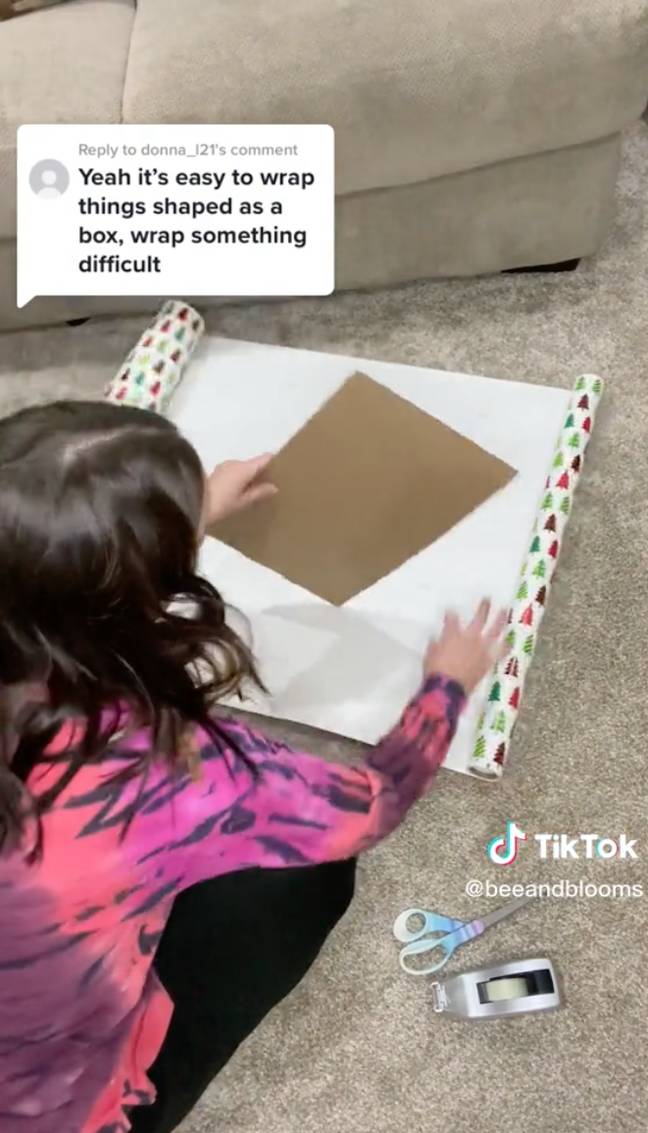 Tracie wraps an electric whisk perfectly. Credit: @beeandblooms/TikTok