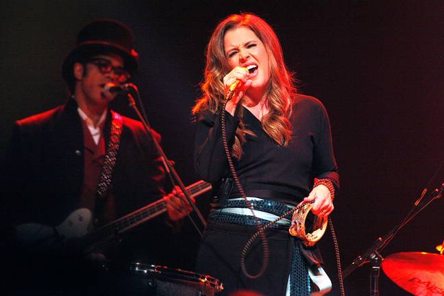 Lisa Marie Presley performing in 2012. Credit: MediaPunch Inc/Alamy Stock Photo