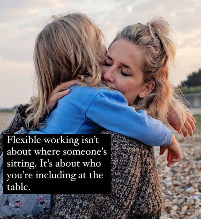 Anna believes flexible working will benefit everyone. Credit: Instagram/@mother_pukka