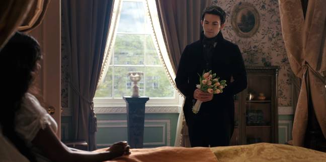Anthony brings tulips as he plans to propose to Kate. (Credit: Netflix)