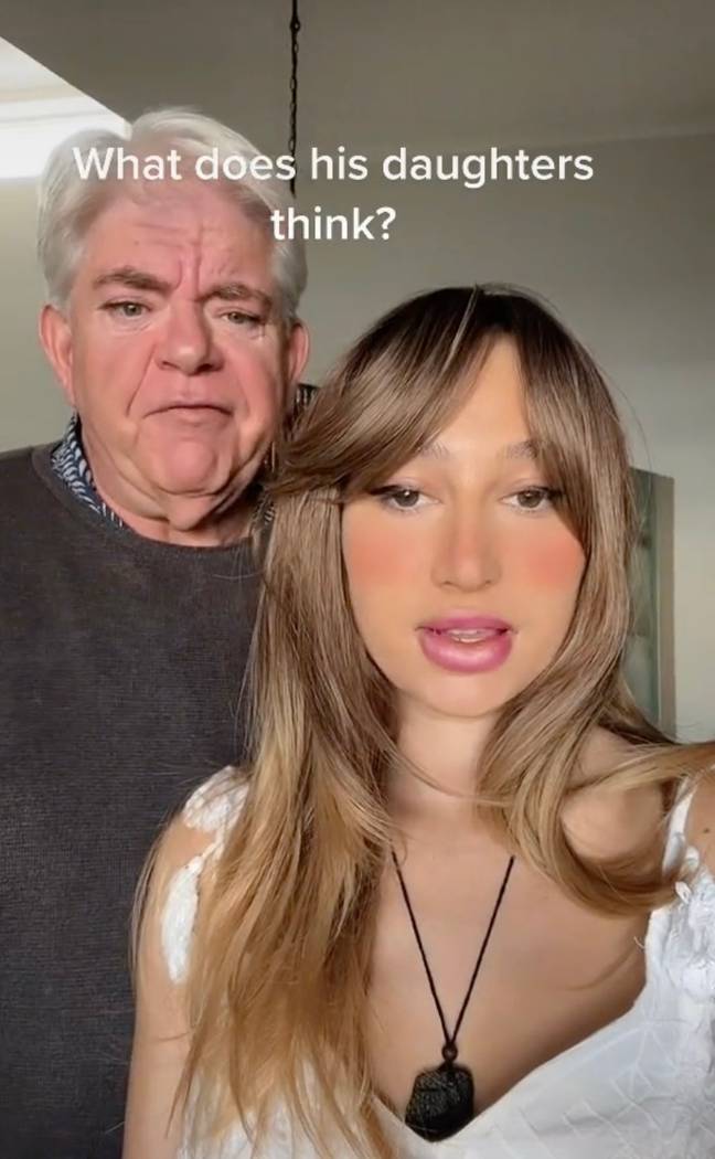A couple with a 35-year age gap has shared what their family think of their relationship. Credit: @ agegap50/TikTok