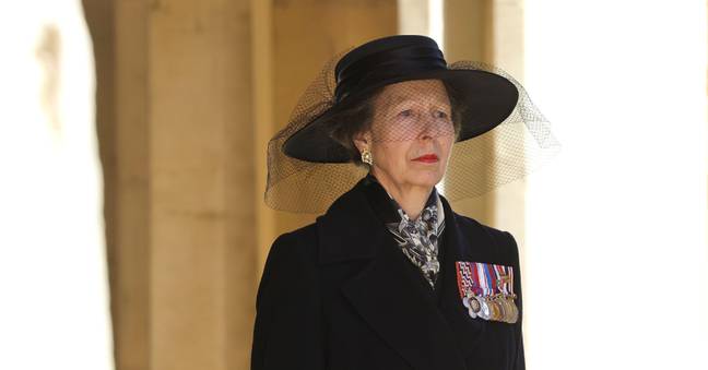 Princess Anne at Prince Philip's funeral. Credit: PA Images / Alamy Stock Photo