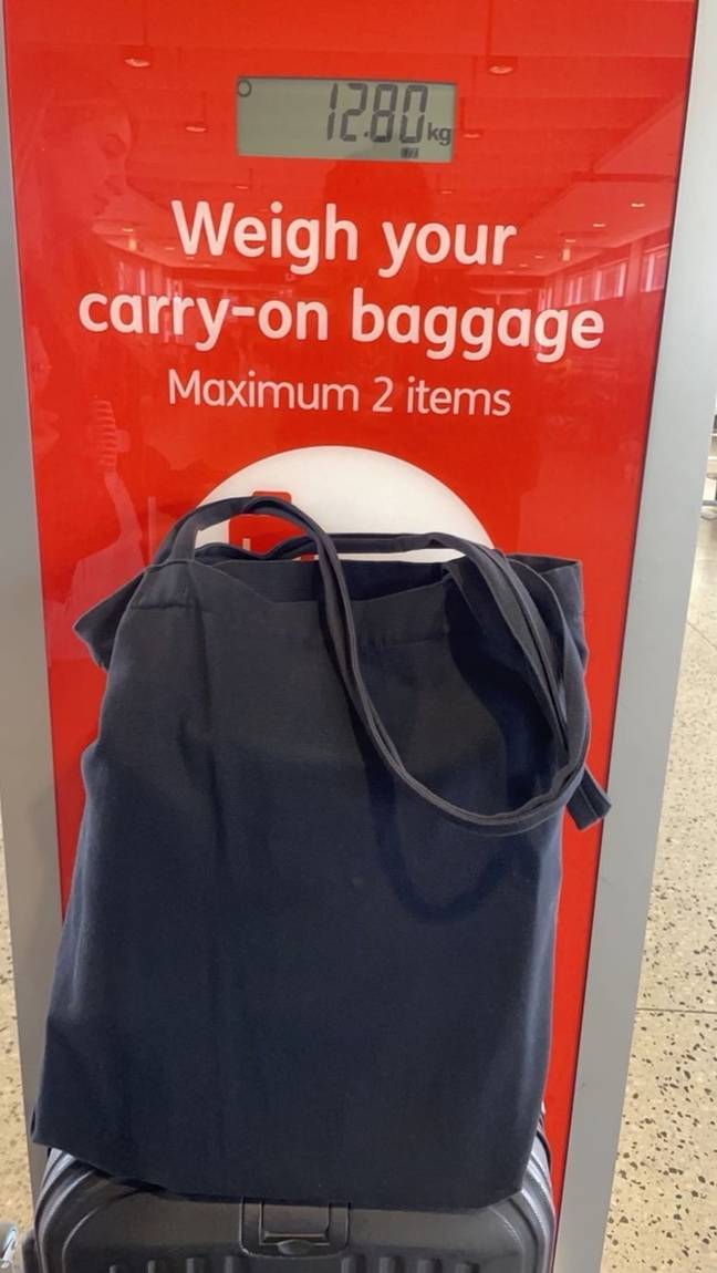 Adriana Ocampo's bag was over the luggage limit. Credit: Kennedy News and Media