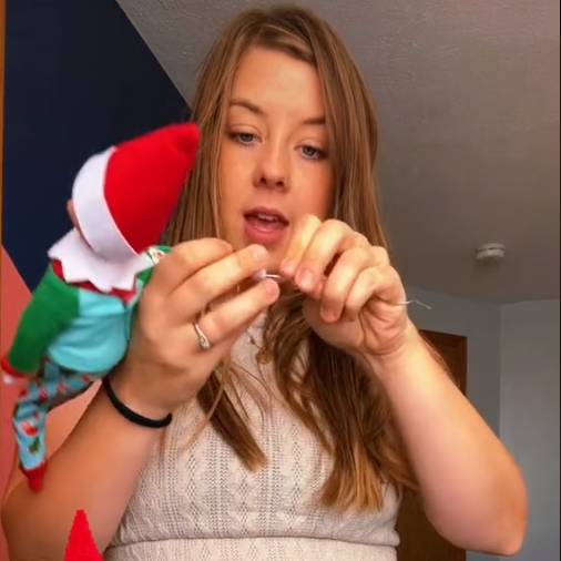 People are impressed by the Christmas hack. Credit: TikTok/becca.libra