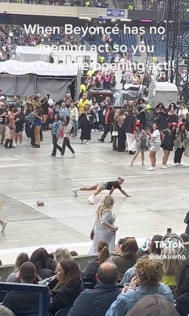 Beyoncé fan goes viral after becoming unofficial ‘opening act’ at concert