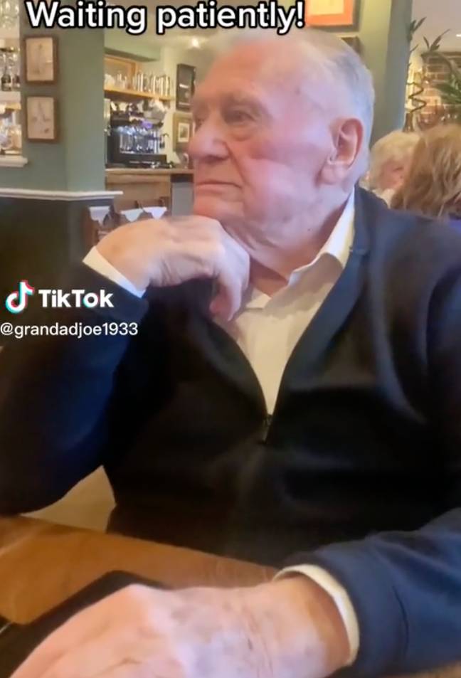 Grandad Joe took TikTok viewers along for his first date in 30 years. Credit: @grandadjoe1933/TikTok