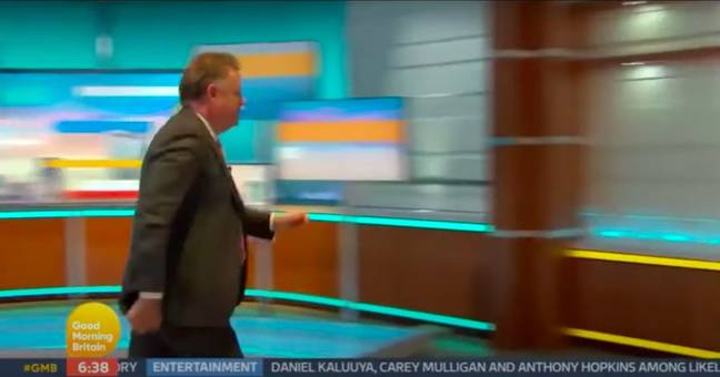 Piers Morgan quit Good Morning Britain after storming off the set when confronted about his mental health comments (Credit: ITV)