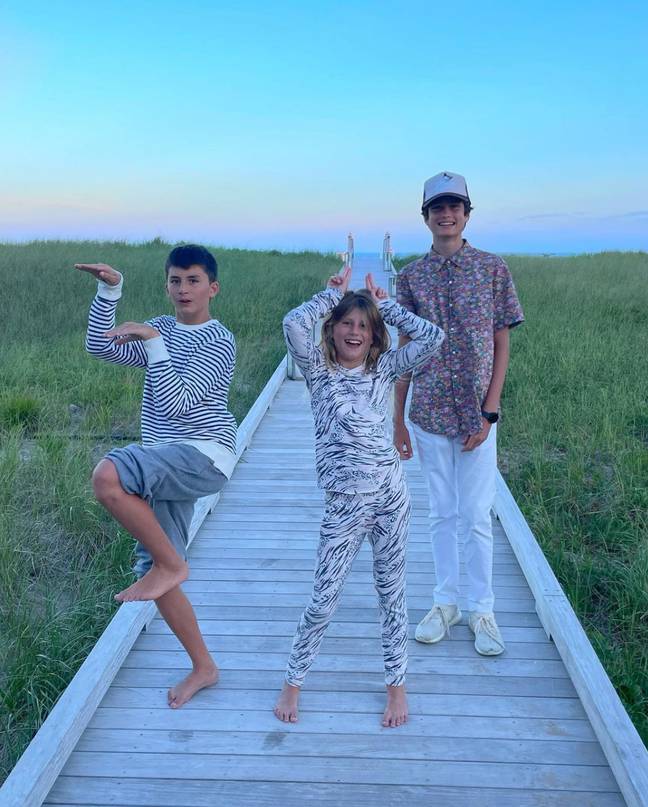 Jack (far right) with his brother and sister. Credit: Instagram/@gisele
