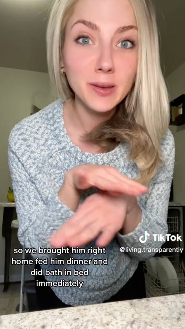 The early bedtime was controversial. Credit: TikTok/@ living.transparently