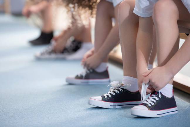 Kids were sent home on the first day of term for wearing ‘incorrect’ footwear. Credit: Katarzyna Bialasiewicz/Alamy Stock Photo