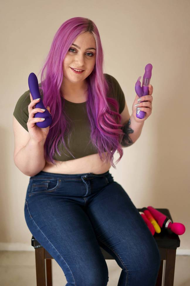 Jodie tests sex toys for a living. Credit: SWNS
