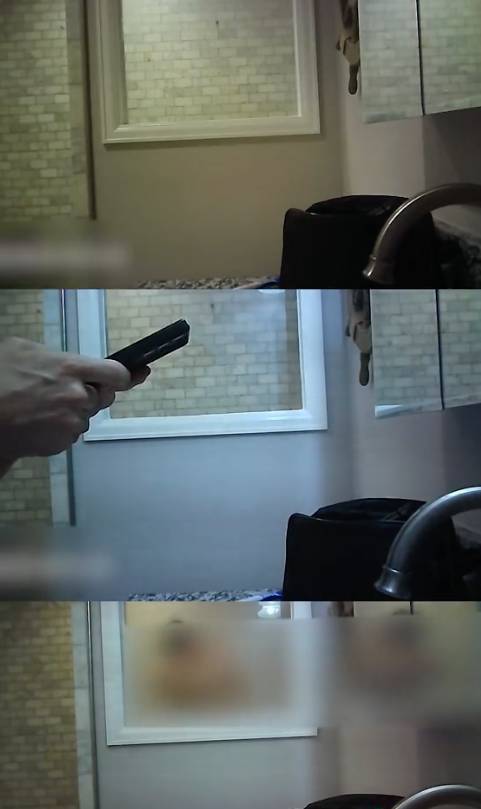 Some of the footage from the hidden camera. Credit: TikTok/@mitchollow