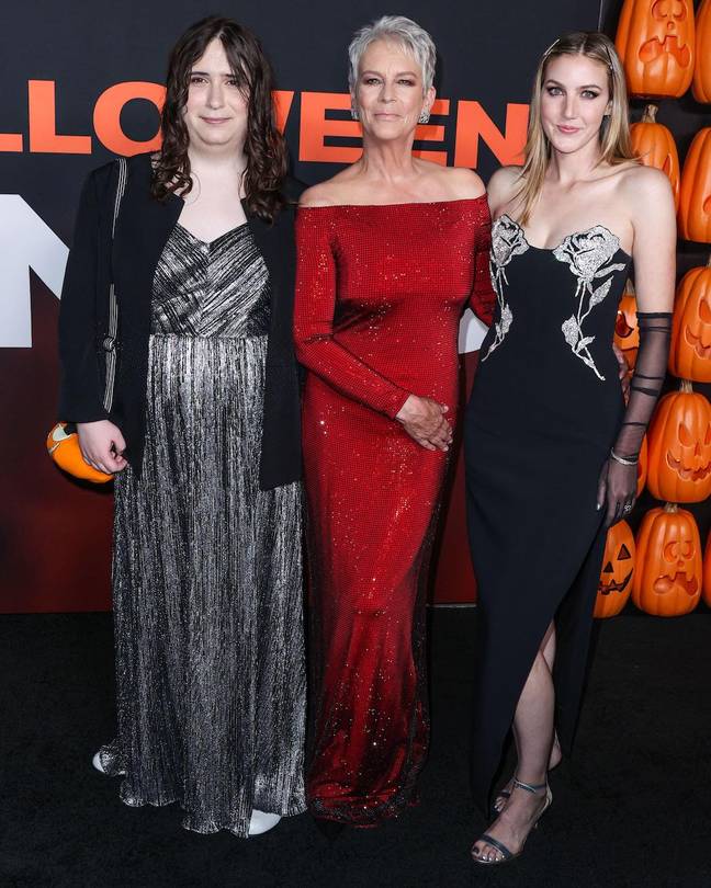 Ruby Guest, Jamie Lee Curtis and Annie Guest at Halloween Ends World Premiere. Credit: Image Press Agency / Alamy Stock Photo