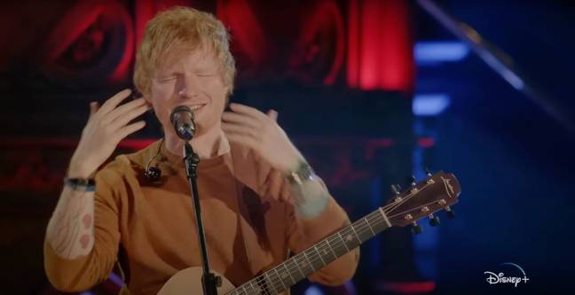 Sheeran said that 'there’s nothing you can do' to fix things that are out of your control. Credit: Disney+