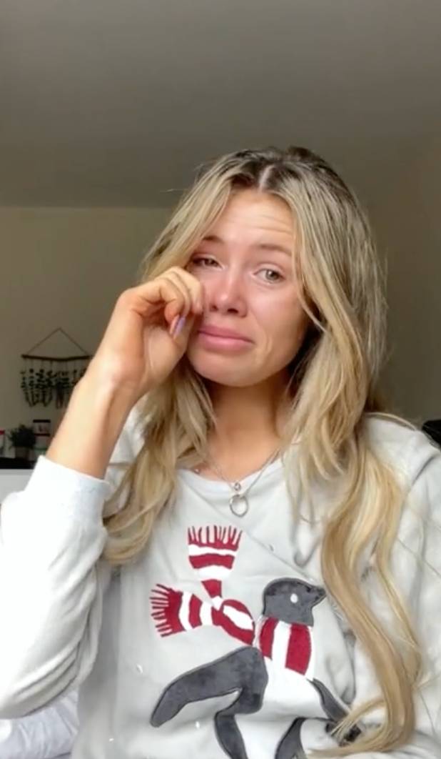 Liana took to TikTok in floods of tears after seeing hurtful comments about her baby boy's name. Credit: TikTok/@lianajadee