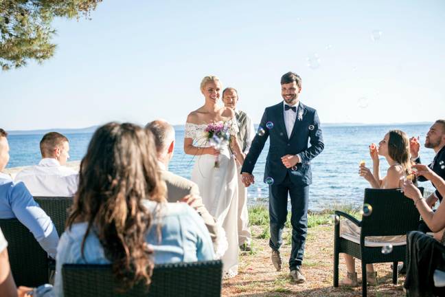 The couple got married without the bride's parents or sister. Credit: Lumi Images/Alamy Stock Photo