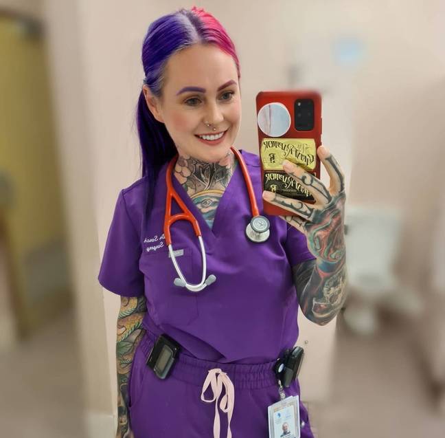 In some instances, Dr Gray's tattoos have made it easier to communicate with some of her younger patients. Instagram/rosesarered_23