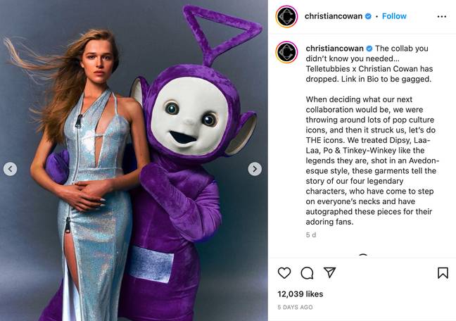 It may have been over 20 years since the Teletubbies graced our screens, but they're having a revival. Credit: Instagram/ @christiancowan