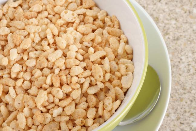 Rice Krispies are her husband's breakfast of choice for their kids. Credit: D and S Food Photography / Alamy Stock Photo