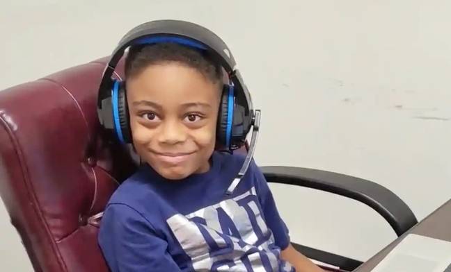 Nine-year-old David Balogun is already done and dusted with high school. Credit: WGAL-TV