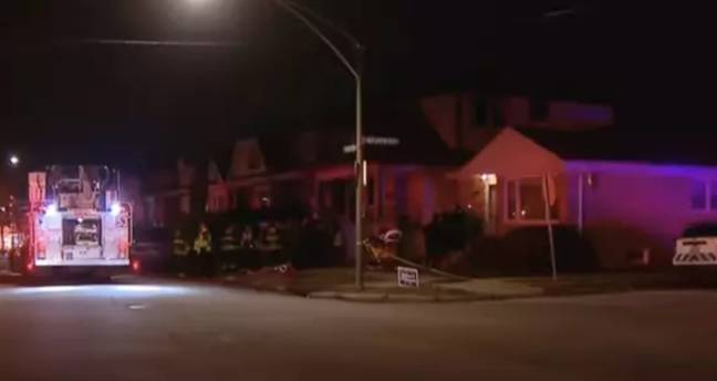 The fire is believed to have started in the kitchen. Credit: CBS Chicago