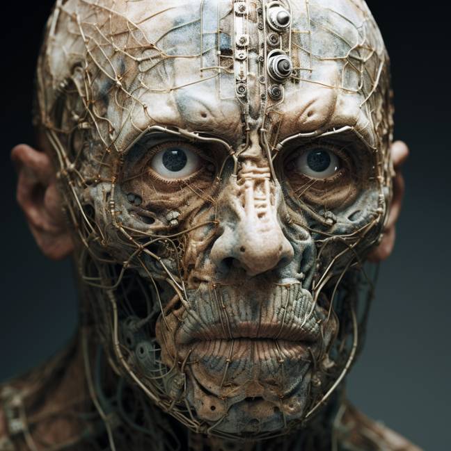 You might think he's not much of a looker but this could be Mr Universe in the year 3,000. Credit: UNILAD/Midjourney