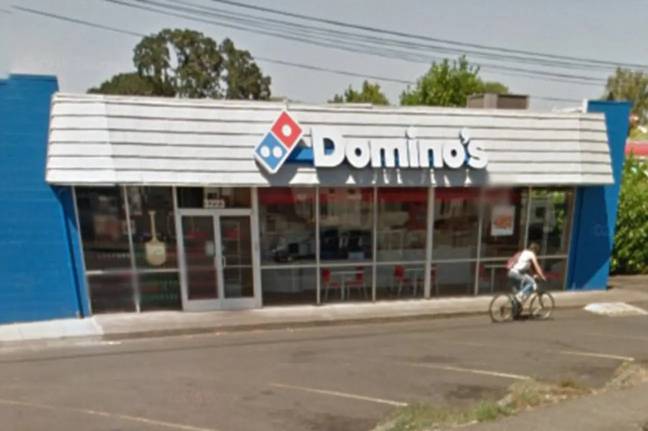 The staff at Domino's Pizza in Salem, Oregon, were concerned when he didn't order. Credit: Google Maps