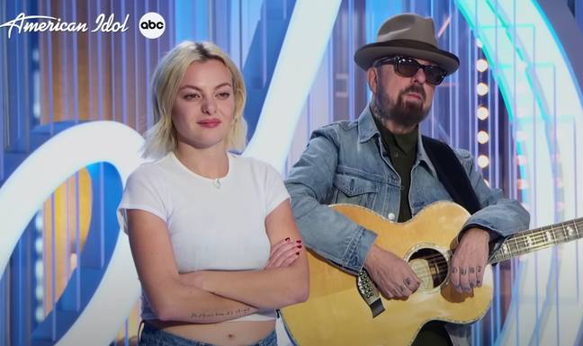 Dave Steward appeared on American Idol accompanying his daughter. Credit: ABC