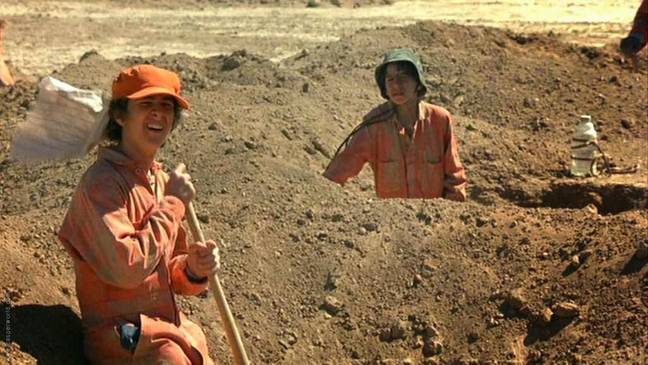 Hanks compared his experience to the 2003 movie Holes. Credit: Walt Disney