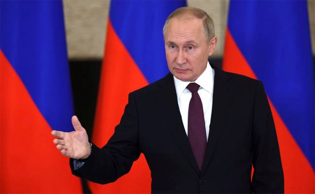 Putin last month. Credit: Kremlin Pool/Alamy Stock Photo