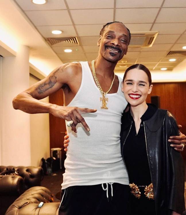 Clarke shared a photo of her Snoop on social media. Credit: Instagram/Emilia Clarke