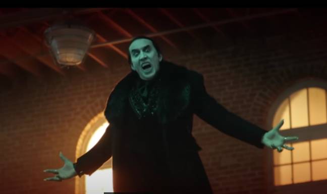 Cage plays Renfield's boss, Dracula. Credit: Universal Pictures