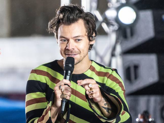 Harry Styles got a Skittle to the eye this week. Credit: Zuma Press Inc/Alamy Stock Photo