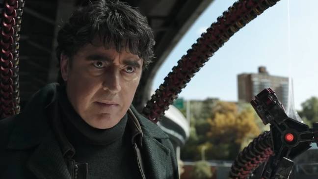 Alfred Molina accidentally leaked his return. Credit: Sony.